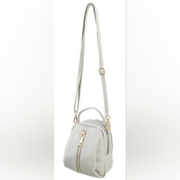 NWT Convertible Backpack to Cross Body Purse White